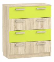 Акварель НМ 013.71-01 М Комод Лайм/Дуб сонома, Дуб Сонома. Фото №1