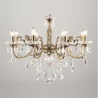 Подвесная люстра Eurosvet Elisha 3281/8 античная бронза/прозрачный хрусталь Strotskis фото Подвесная люстра Eurosvet Elisha 3281/8 античная бронза/прозрачный хрусталь Strotskis. Фото №1