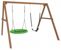 Качели детские Р911-17, коричневый Качели детские Р911-17, коричневый. Фото №1