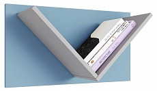 Полка навесная Polini Kids Mirum, голубой. Фото