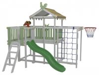 Комплекс игровой ДК5Б, бирюзовый, серый фото Комплекс игровой ДК5Б, бирюзовый, серый. Фото №1