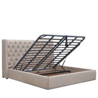 Кровать 1726 BEIGE бежевая с ящиком для белья Кровать 1726 BEIGE бежевая с ящиком для белья