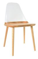 Стул DC-S123 белый/бук