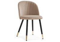 Стул Gabi dark beige / black / gold фото Стул Gabi dark beige / black / gold. Фото №1