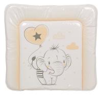 Матрас пеленальный Polini kids Слоник, бежевый. Фото №1