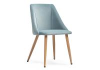 Стул Morgan  light blue / wood Стул Morgan  light blue / wood