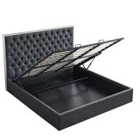 Кровать LBD1704 серая с ящиком для белья Кровать LBD1704 серая с ящиком для белья