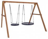 Качели детские Р911-21, коричневый Качели детские Р911-21, коричневый. Фото №1