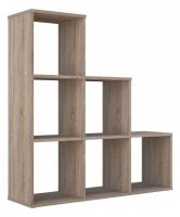 Стеллаж Polini Home Smart, древесина коричневая светлая дуб. Фото №1