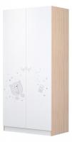 Шкаф платяной Polini kids French 1230 Teddy, белый фото Шкаф платяной Polini kids French 1230 Teddy, белый. Фото №1