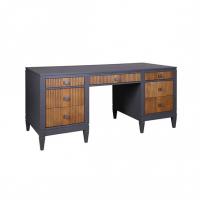 (3.3.1) Стол письменный "Фокстрот" 207D (бетон/дуб медовый)