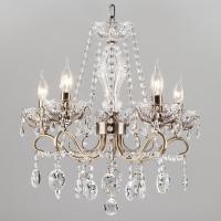 Потолочная люстра Eurosvet Teodore 10103/5 античная бронза/прозрачный хрусталь Strotskis. Фото №1