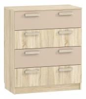 Акварель НМ 013.71-01 М Комод Капучино/Дуб сонома, Дуб Сонома. Фото №1