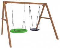 Качели детские Р911-22, коричневый Качели детские Р911-22, коричневый. Фото №1