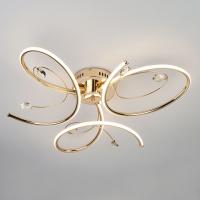 Потолочная люстра Eurosvet Saona 90099/3 золото 54W. Фото №1