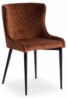 Стул MANTRA (mod. 713) ткань/металл, 49х61х82 см, высота до сидения 49 см, коричневый barkhat 11/черный (поставляется по 4 шт)