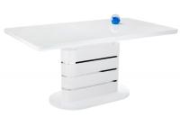 Стол стеклянный Plas 140 super white фото Стол стеклянный Plas 140 super white. Фото №1