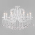 Подвесная люстра Eurosvet Brezza 10107/8 глянцевый белый/прозрачный хрусталь Strotskis. Фото №1