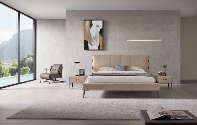 Кровать 1727 бежевая фото Кровать 1727 бежевая. Фото