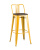 Стул барный TOLIX WOOD со спинкой желтый фото Стул барный TOLIX WOOD со спинкой желтый. Фото №2