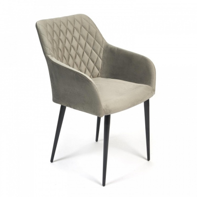 Кресло BREMO (mod. 708) ткань/металл, 58х55х83 см, высота до сиденья 48 см, серый barkhat 26/черный (поставляется по 4 шт). Фото №2