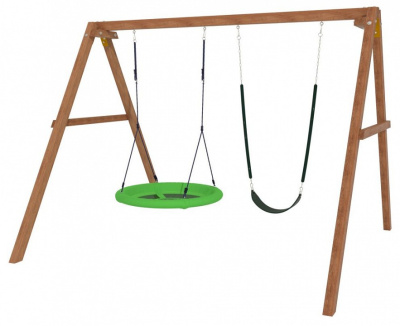 Качели детские Р911-17, коричневый фото Качели детские Р911-17, коричневый. Фото №3