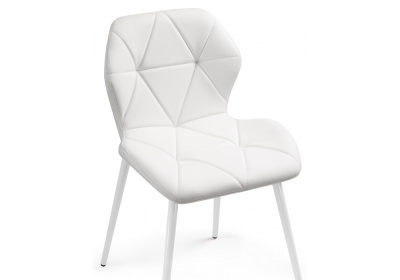 Стул Вальд экокожа белый / белый глянец фото Стул Вальд экокожа белый / белый глянец. Фото