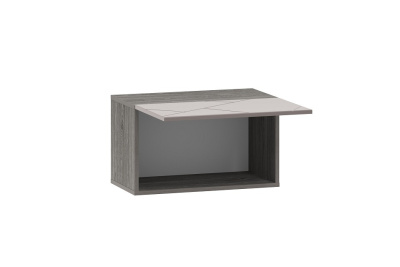 Шкаф навесной Summit НМ 014.21-02 (открывание вверх) , Софт Графит, Ясень Анкор темный фото Шкаф навесной Summit НМ 014.21-02 (открывание вверх) , Софт Графит, Ясень Анкор темный. Фото №2