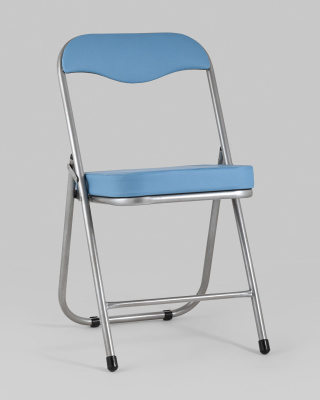 Стул складной ДЖОН металлик, голубой фото Стул складной ДЖОН металлик, голубой. Фото №3