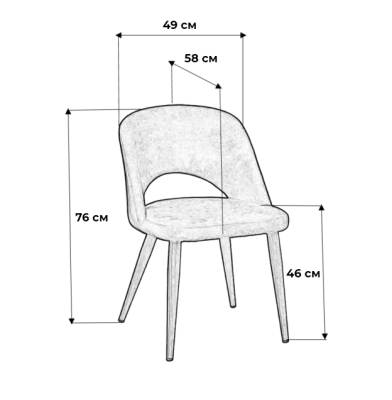 Кресло Lars ГрейТОрех. Фото №3