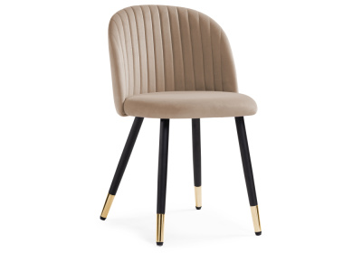 Стул Gabi dark beige / black / gold фото Стул Gabi dark beige / black / gold. Фото №2