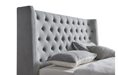 Кровать 1726 GREY серая фото Кровать 1726 GREY серая. Фото