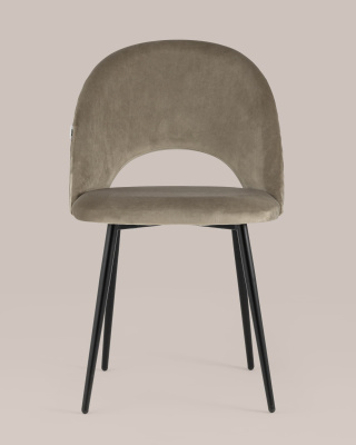 Стул Меган велюр с ромбами капучино. Фото №5