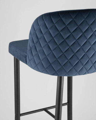 Стул барный Оскар велюр сине-зеленый. Фото №8