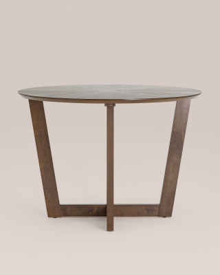 Стол обеденный KAY 110*110 орех. Фото