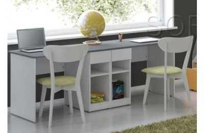 Стол на два рабочих места с тумбами Силуэт. Фото №3