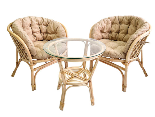 Комплект Багама Дуэт с бежевыми подушками. Фото №1