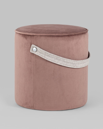 Пуф Джерри велюр пыльно-розовый. Фото №4