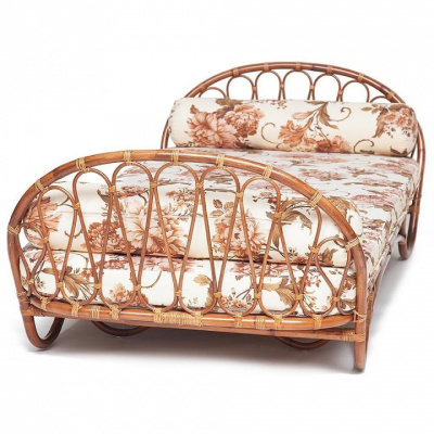 Кровать-софа Secret De Maison Suzane (с матрасом ) (mod. 18 5090 DB SP ) натуральный ротанг, 67х205х104см, светлый мед. Фото №2