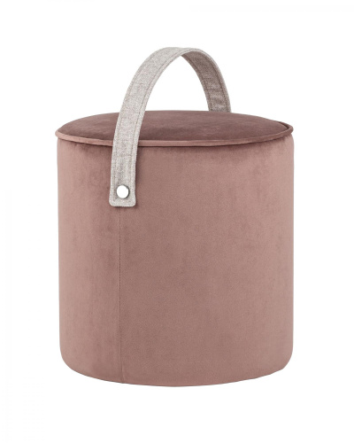 Пуф Джерри велюр пыльно-розовый. Фото №1