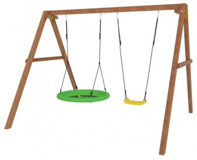 Качели детские Р911-19, коричневый фото Качели детские Р911-19, коричневый. Фото №3