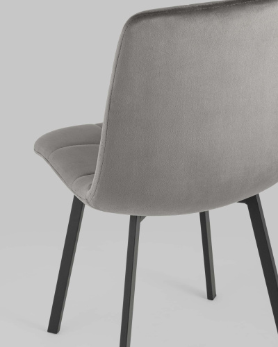 Стул Chilly велюр антрацитовый. Фото №8