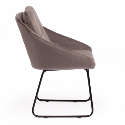 Кресло STAR (mod. CY-1919) вельвет/металл, 68 х 60 х 88 см , серый (HLR 24)/черный (поставляется по 4 шт) фото Кресло STAR (mod. CY-1919) вельвет/металл, 68 х 60 х 88 см , серый (HLR 24)/черный (поставляется по 4 шт). Фото №2