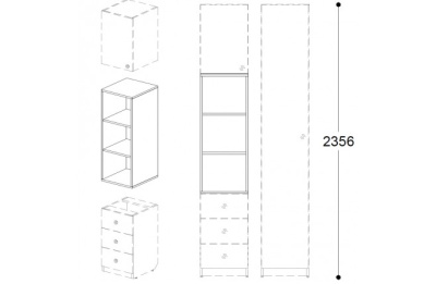 Шкаф верхний Силуэт. Фото №4