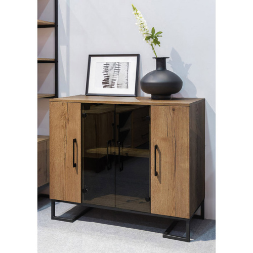 Тумба под оргтехнику Loft Дуб Табак. Фото №11