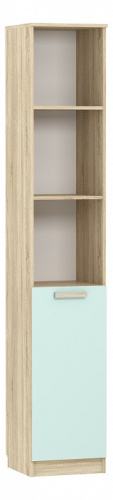 Акварель НМ 013.03-01 М Шкаф для книг Кэнди, Дуб Сонома. Фото №1
