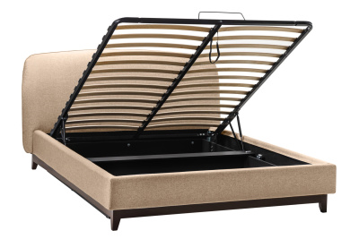 Кровать с ортопедическим основанием и ящиком Сканди Лайт 1.6 Бежевый фото Кровать с ортопедическим основанием и ящиком Сканди Лайт 1.6 Бежевый. Фото №4