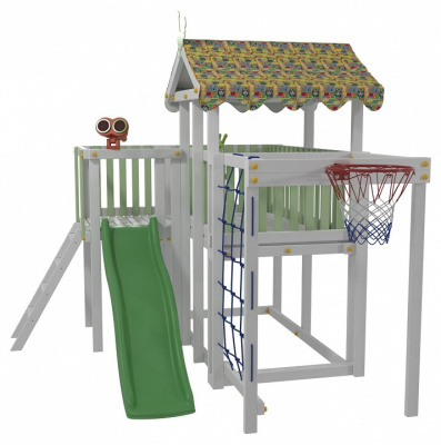 Комплекс игровой ДК5Б, бирюзовый, серый фото Комплекс игровой ДК5Б, бирюзовый, серый. Фото №3