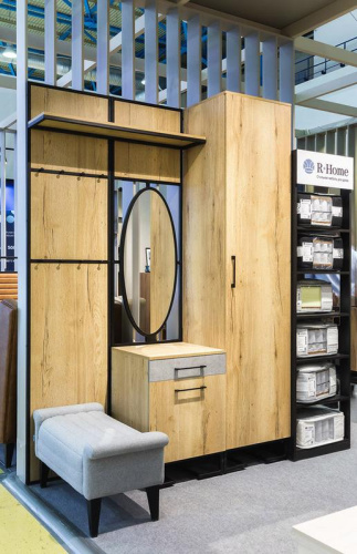 Полка для прихожей Loft Дуб Табак. Фото №5