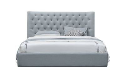 Кровать 1726 GREY серая фото Кровать 1726 GREY серая. Фото